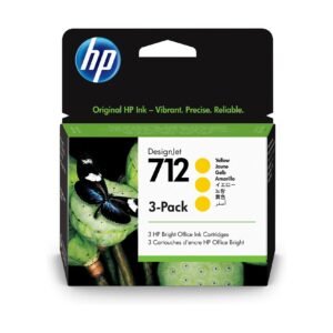 Tusz HP 712 Yellow 3ED79A 29 ml 3pak