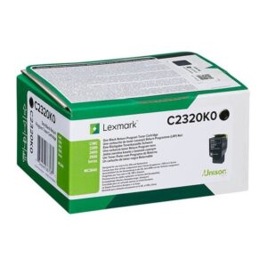 Toner Lexmark C2320K0 Czarny zwrotny