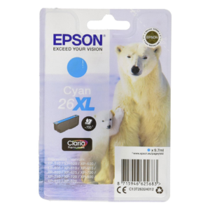 Tusz Epson T2632 do XP-600/700/800 | 9,7ml | cyan - obrazek 1
