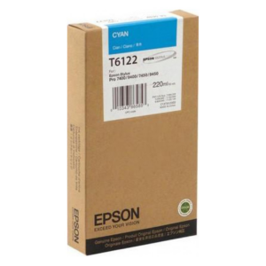 Tusz Epson T6122 do Stylus Pro 7400/9400 | 220ml | cyan - obrazek 1