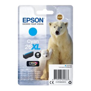 Tusz Epson 26XL T2632 Cyan C13T26324022 - obrazek 1