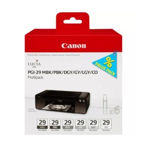Tusz Canon PGI-29 MBK/PBK/DGY/GY/LGY/CO 4868B018 - obrazek 1