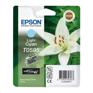 Tusz Epson T0595 do Stylus Photo R2400 | 13ml | light cyan - obrazek 1