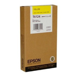 Tusz Epson T6124 do Stylus Pro 7400/9400 | 220ml | yellow - obrazek 1