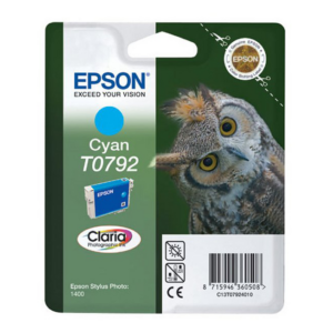 Tusz Epson T0792 do Stylus Photo 1400/1500W/P50/PX660 | 11,1ml | cyan