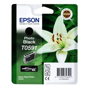 Tusz Epson T0591 do Stylus Photo R2400 | 13ml | photo black
