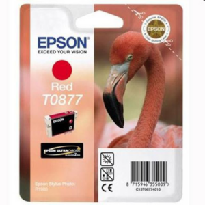Tusz Epson T0877 do Stylus Photo R1900 | 11,4ml | red - obrazek 1