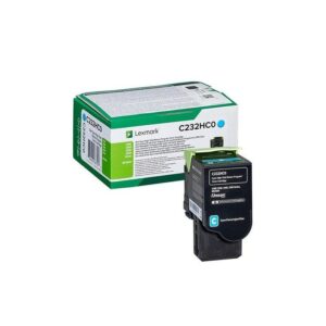 Toner Lexmark C232HC0 Cyan zwrotny - obrazek 1